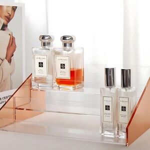 Rose Gold acrylic perfume makeup stand